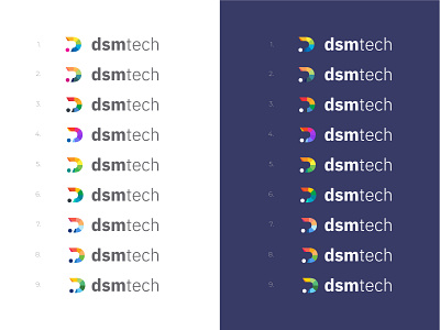 D Logo Color Choices badge logo d d logo des moines design dsm dsmtech iowa logo logo design multi color multi color