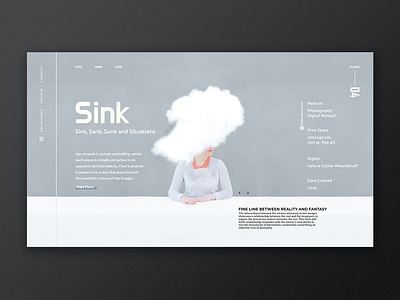 Galerie Esther Detail Page art france gallery history museum paris typography ui ux web design