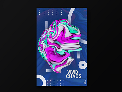 Vivid Chaos art direction graphic design posterdesign