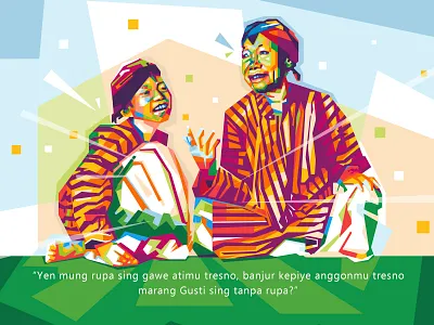 Jawa Wpap art illustration javanese popart traditional culture wpap
