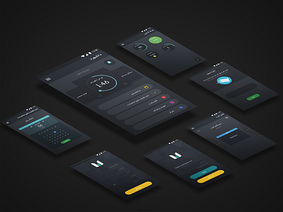 Time Hero Application alarm application application ui dark dark app design goal saat sheni time timehero ui