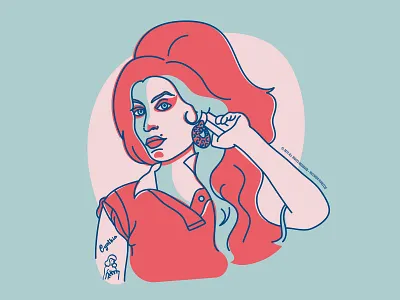 Amy Winehouse amy winehouse artwork graphic deisgn illustration music portrait
