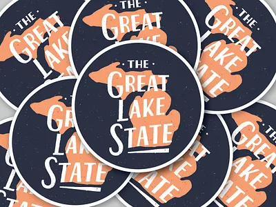 The Great Lake State handlettered handlettering michigan typography