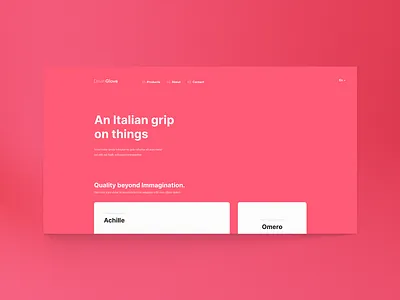 E-commerce landing clean design gloves hero interface landing landing page pink ui ux web web design webdesign website