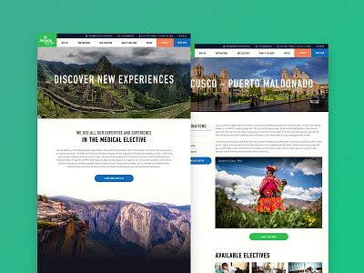 Mundo Verde - Website Redesign tourism travel ui design ux design web design