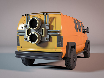 Rocket League Van Life 3d 3dsmax redshift van life