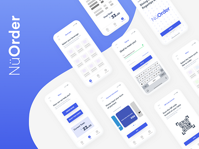 NüOrder Dining App app branding design gradient graphic design icon illustration interface landing logo main minimal splash typography ui ux vector web web design website