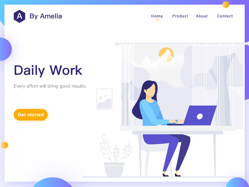Daily Work illustration Animation animation design flat animation illustration ui work