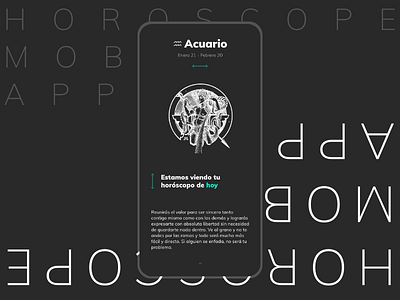 Horoscope App app dark dark app dark theme design horoscope minimal negative space ui ui ux design ui design ux ux design