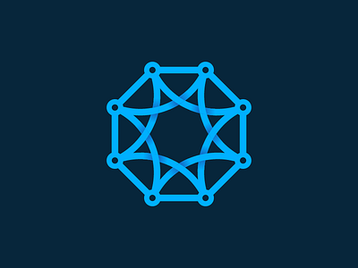 Octagon Circuit abstract circuits fiber icon logo modern octagon optic vector