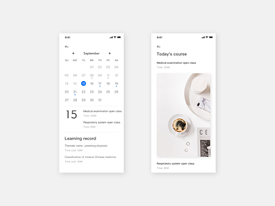 Learning record - calendar ui 布局 应用 设计 飞机