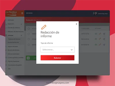 Administration of an intranet app brand branding dashboard design designui designux flat flatdesign illustration intranet logo material design materialdesign typography user ux uxlogo vector xhtml