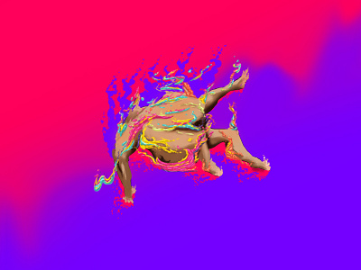 Heavy Gravity abstract art best bright character concept creature design fat flat food illustration liquid nature painting pink purple space story visual
