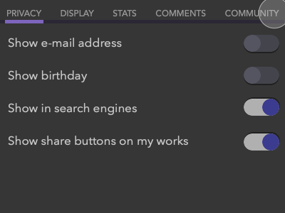 DailyUI 007 ~ Settings Screen dailyui dailyui 007 settings ui