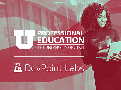 University of Utah Professional Education duo tone instagram marketing