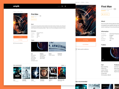 empik.com - concept buy clean design detail page ecommerce film media minimal movie product page rent responsive shop ui ux web website
