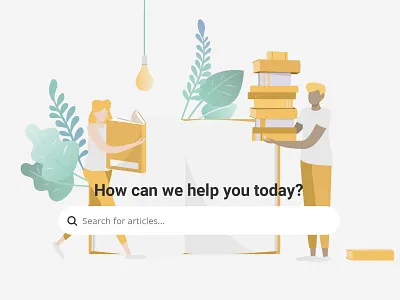 knowledge base branding illustration knowledgebase support ui ux
