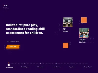 Interactive Landing Page e learning education website educational interactive landing onepage slider web