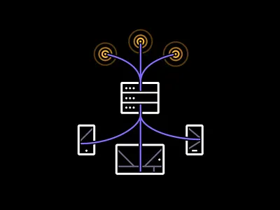 Handling Data cloud data icon illustration map maps phone responsive storage technical vector