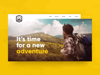 Hiking web art graphic graphicdesign hiking logo ui uiux ux web webdesign