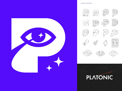 Logo branding eye logo icon logo mark nasa p logo p mark sci fi sci fi logo star logo