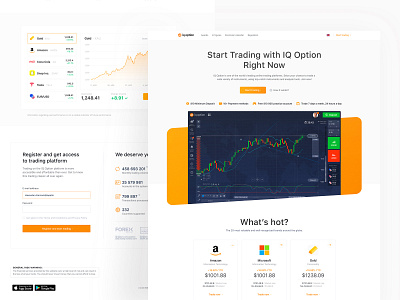 Start Tading convertion cta forex landing page lp site trading typorgraphy