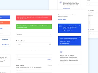 Roofus - UI Kit app clean components design design system flat icons interaction minimal mobile sketch ui ui kit uikit ux vector web