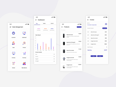 Stock Management App app concept design figma illustration ios 10 ui ux