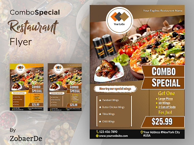 ComboSpecial RESTAURANT Flyer combo flyer design design inspiration flyer design offer flyer design restaurant flyer restaurent flyer offer special restaurant offer