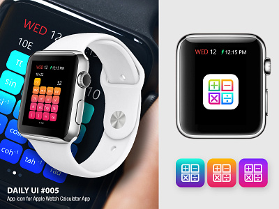 Daily UI Challenge #005 App icon adobexd app app icon apple watch calculator ui dailyui dailyuichallange icon logo ui ux design