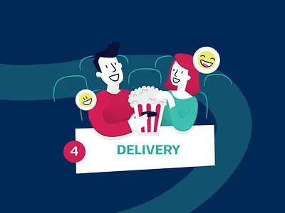 Movie night character design illustration vector vector illustration vectors