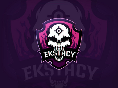 E-Sport Gaming Logo Design design dribbble gamer gaming illustration logo skull vector