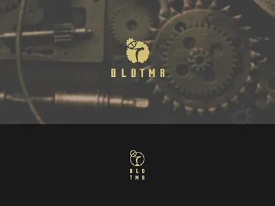 Logo For OLD TMR - Online Platform art deco branding logo machinery old machinery