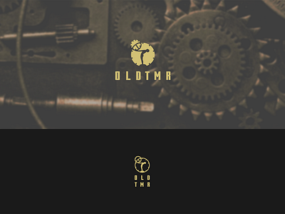 Logo For OLD TMR - Online Platform art deco branding logo machinery old machinery