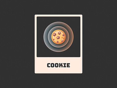 Cookie! brand branding card chokolat cookie cookies figma food glow gradient grain grainy icon illustration logo logo design mark noise symbol texture