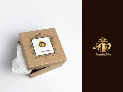 Logo For Armazem Belga - Chocolate Industry belgian branding cholocate logo