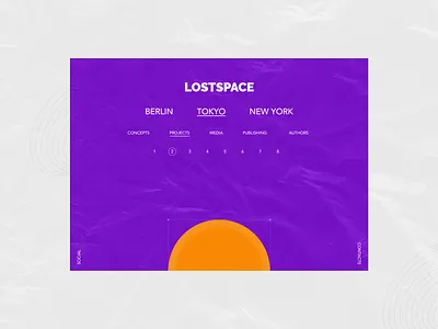 Lostspace Page dailyui design layout logo purple web webdesign website