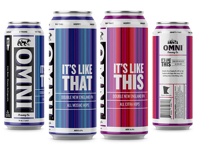 It's Like This & It's Like That beer beer can design illustration package design typography