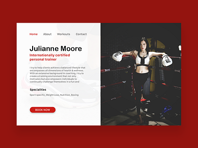 Trainer Profile app branding design illustration ux web