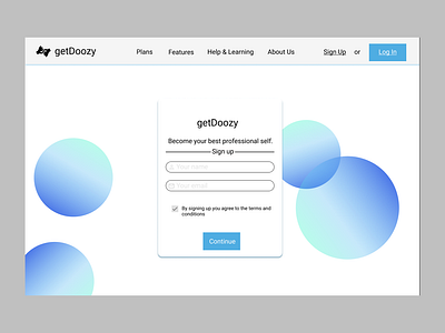Daily UI 16: Pop-up onboarding overlay pop up sign up sign up