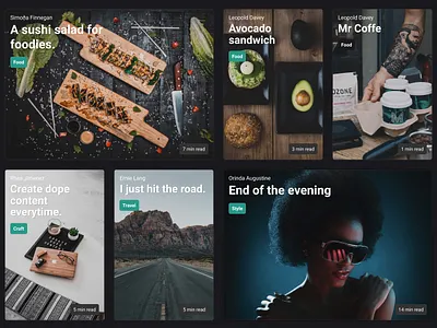 Partio Theme - preview #01 articles blog ghost posts theme