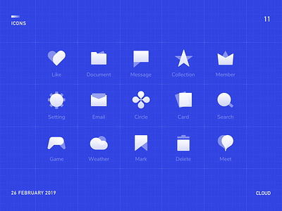 Cloud Icons card delete document email game icon icons location logo meet meet up message setting weather