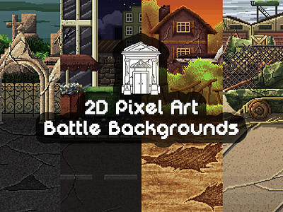 Pixel Art Battle Backgrounds 2d backgrounds game game assets gamedev gaming pixel art