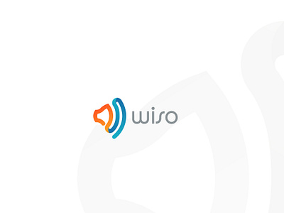 Wiso app brand branding company design graphic design logo logotipo logotype mark speaker speakers vector wi fi wifi