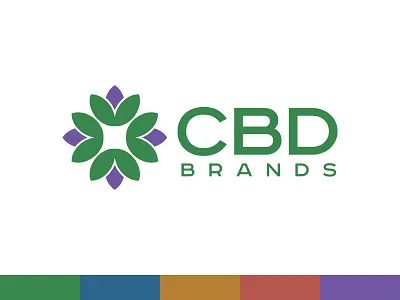 CBD Brands cbd colors flower logo