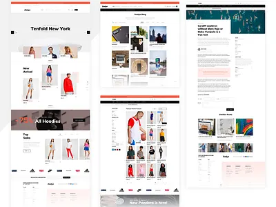minimal e-commerce blog design clean clean app design e commerce fashion minimal models shop shopify ui
