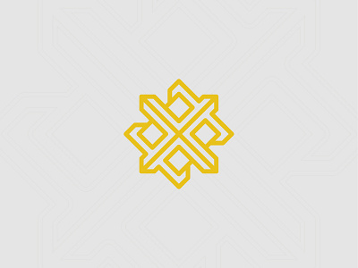 X-Logo bold box gold icon illustration interlock interlocking locked logo mark powerful proud silver typography x yellow