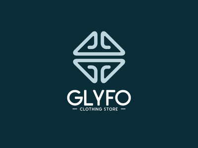 Glyfo branding characer design illustration logo vector