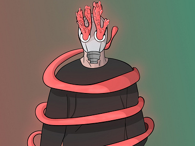 @Gassydz on instagram - bud of mine caleb van riper calebjvr grime grime art zenlike