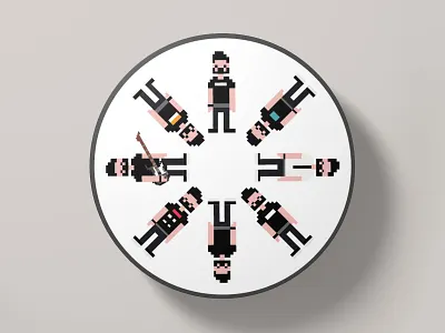 Pxlme coaster design sticker mule vector